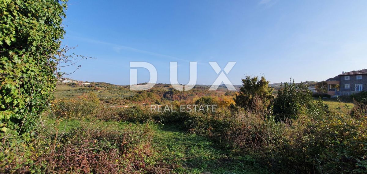 ISTRA, MOMJAN – Privlačno zemljišče z razgledom in kamnitimi stavbami