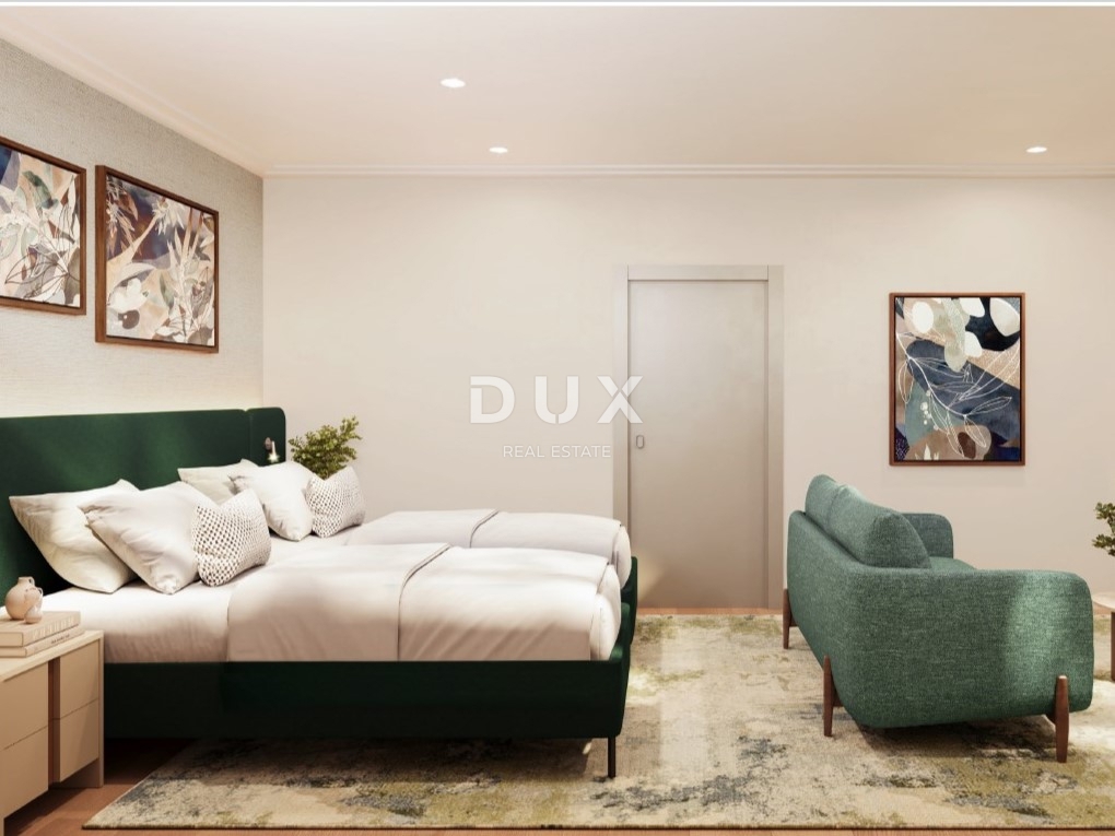 NOVI VINODOLSKI – 63 m² veliko stanovanje v ekskluzivnem letovišču, prva vrsta ob morju z zasebno plažo