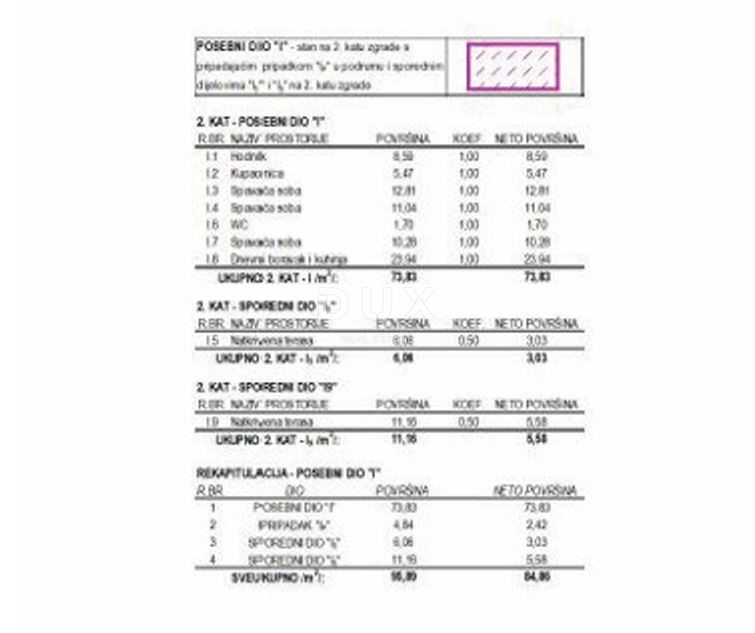 Stanovanje Poreč, 75m2