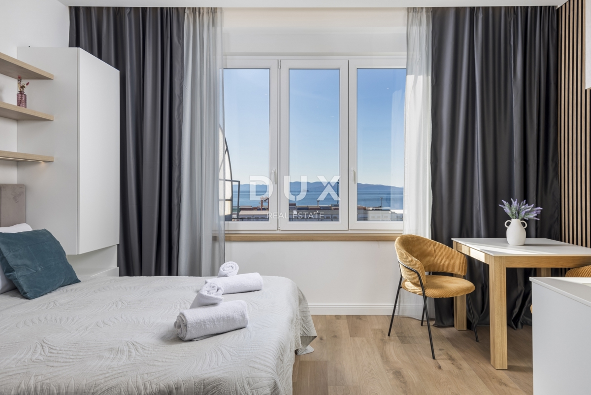 RIJEKA, CENTER - Vrhunsko opremljena nepremičnina s tremi ločenimi enotami in pogledom na celoten Kvarner