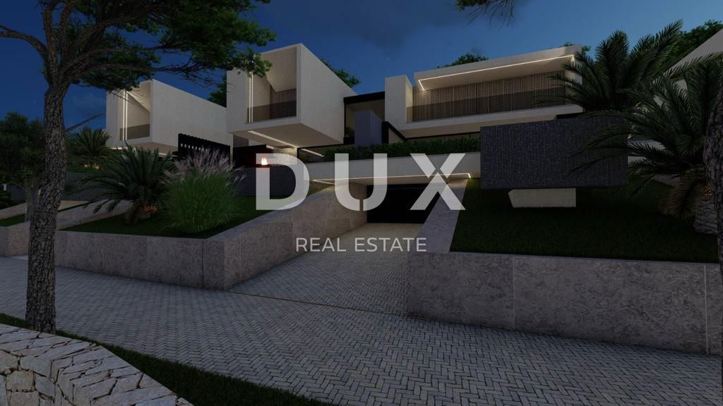 OPATIJA, BREGI - zemljišče 1967m2 Z 2 LOKACIJSKIMA DOVOLJENJIMA!! za 2 ekskluzivni vili z bazenom in panoramskim pogledom na morje