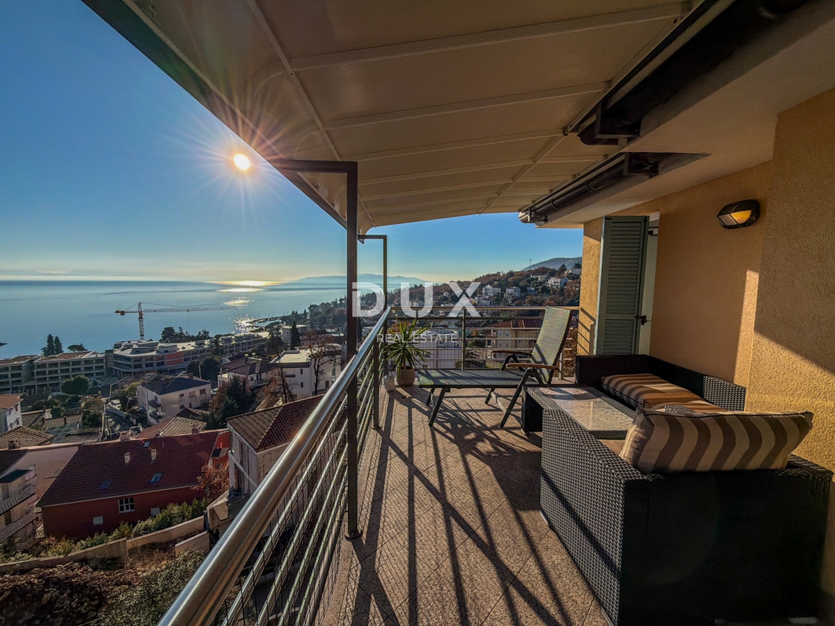 OPATIJA, IČIĆI - penthouse v čudoviti vili nad resortom Mariott, garaža, 300m od plaže