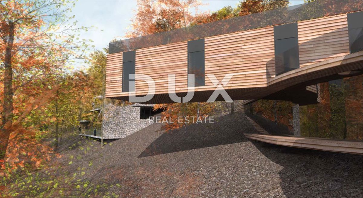GORSKI KOTAR, FUŽINE - edinstven projekt v osrčju Gorskega Kotarja, zazidljivo zemljišče 3340 m2 s projektom za vilo, investicijska priložnost!