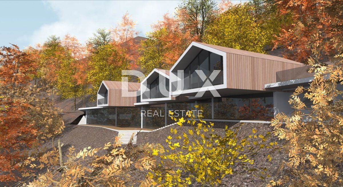 GORSKI KOTAR, FUŽINE - edinstven projekt v osrčju Gorskega Kotarja, zazidljivo zemljišče 3340 m2 s projektom za vilo, investicijska priložnost!