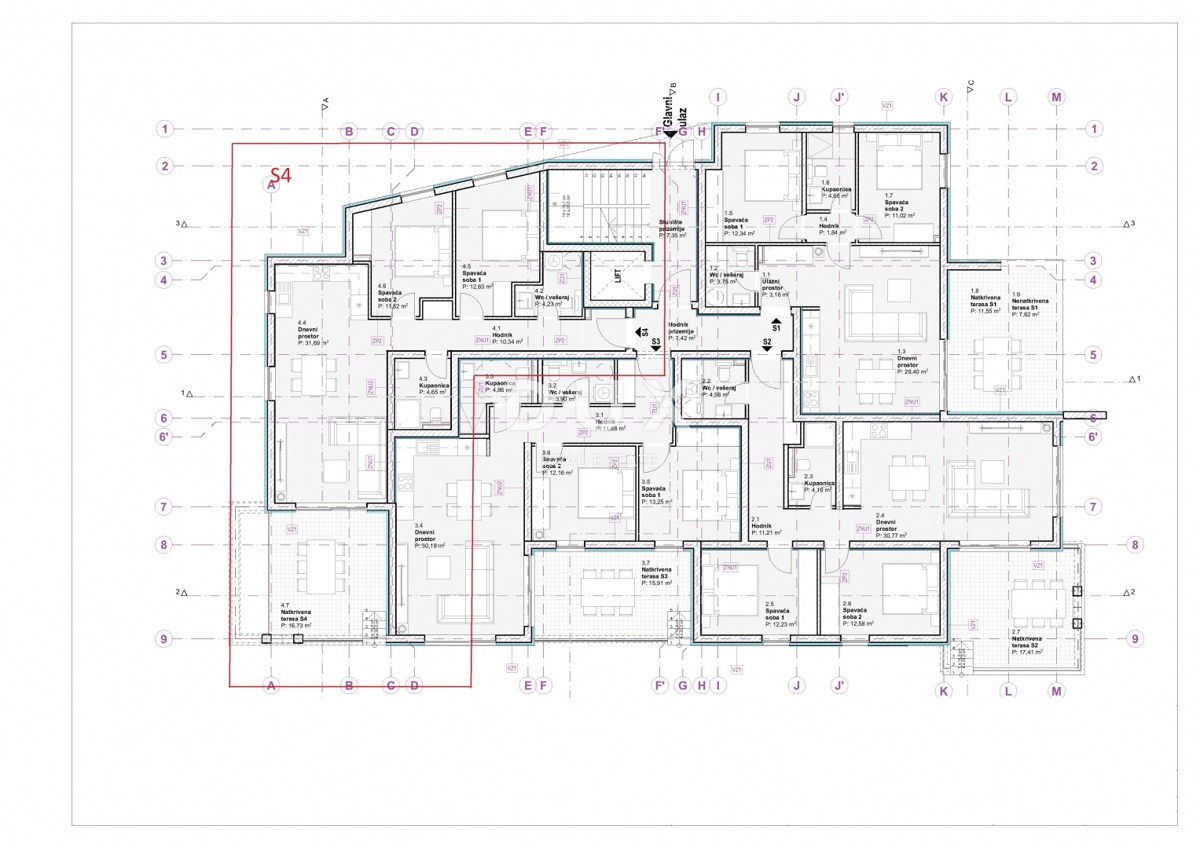 ŠIBENIK, VODICE – Stanovanje v luksuzni stavbi s pogledom na morje