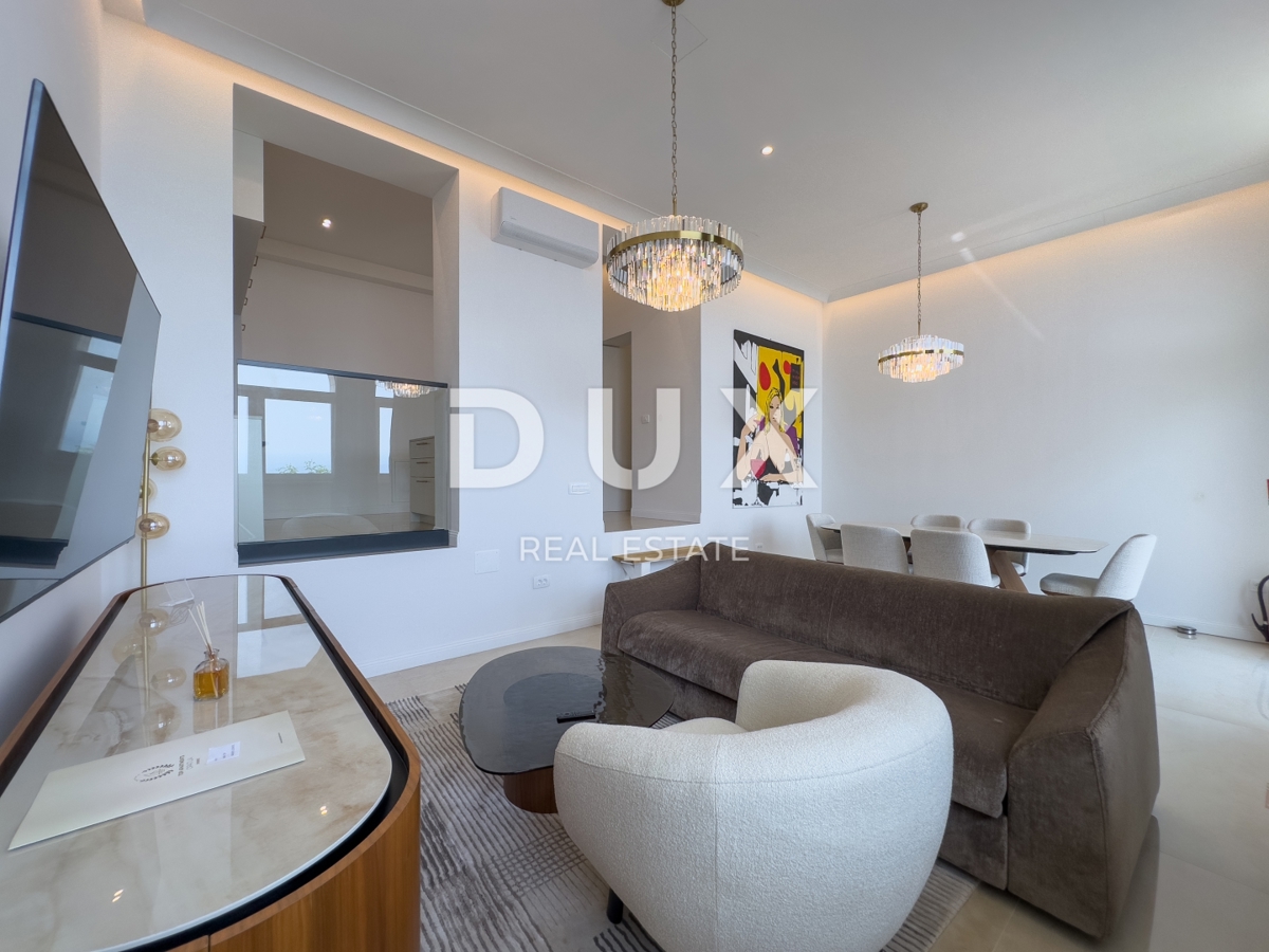 OPATIJA, LOVRAN – ekskluzivno stanovanje s panoramskim razgledom in bazenom