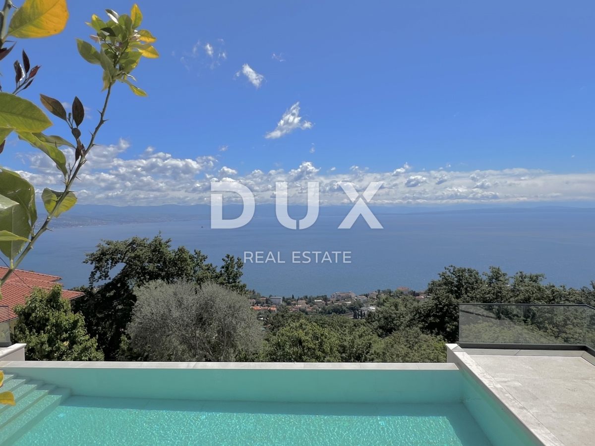 OPATIJA, LOVRAN – ekskluzivno stanovanje s panoramskim razgledom in bazenom