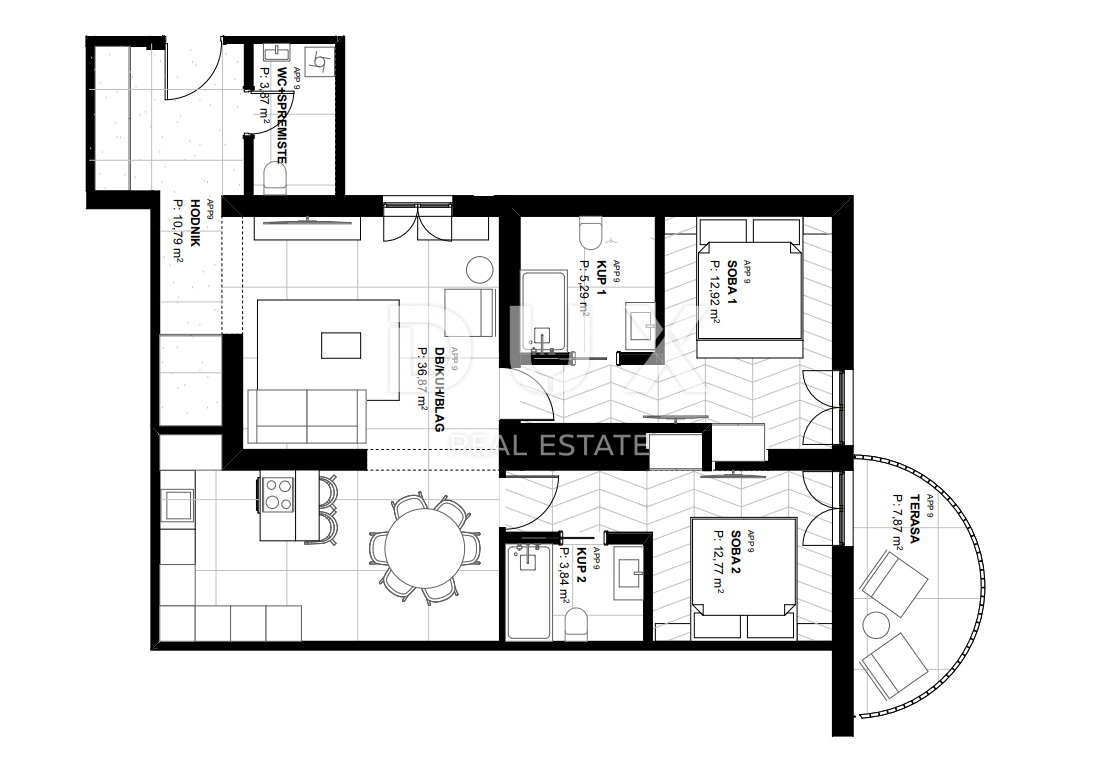 OPATIJA, LOVRAN – Ekskluzivno stanovanje s panoramskim razgledom in bazenom
