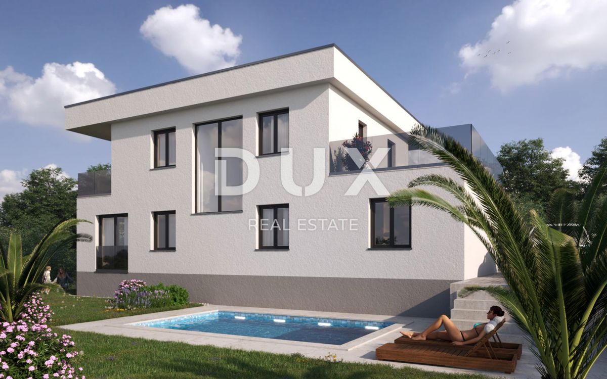 KASTAV - Gradbeno zemljišče, GRADBENO DOVOLJENJE, pogled na morje!