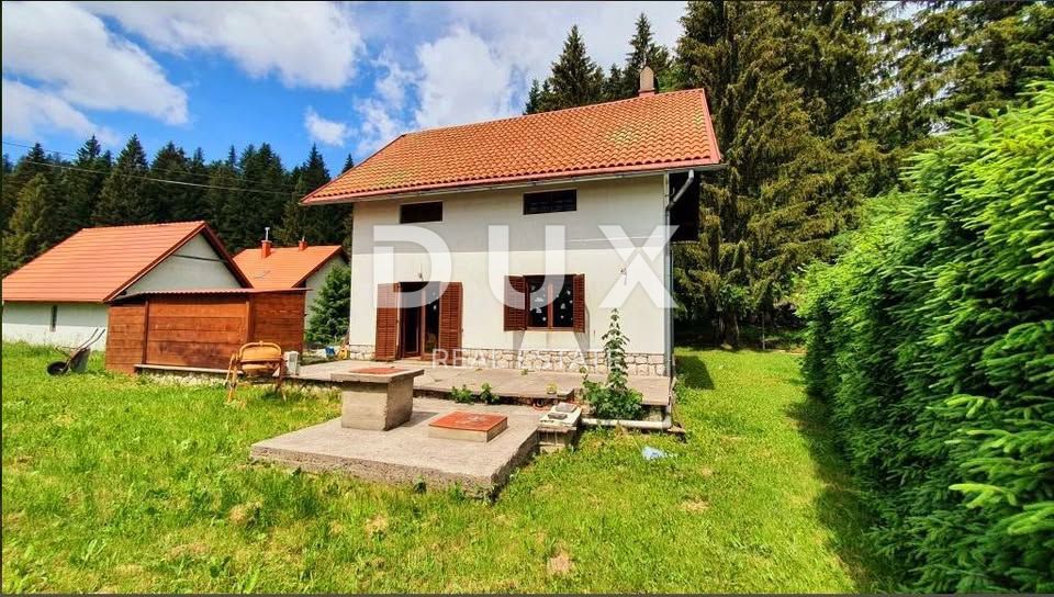 GORSKI KOTAR, SLJEME - Prostorna hiša na pravljični lokaciji v naravi
