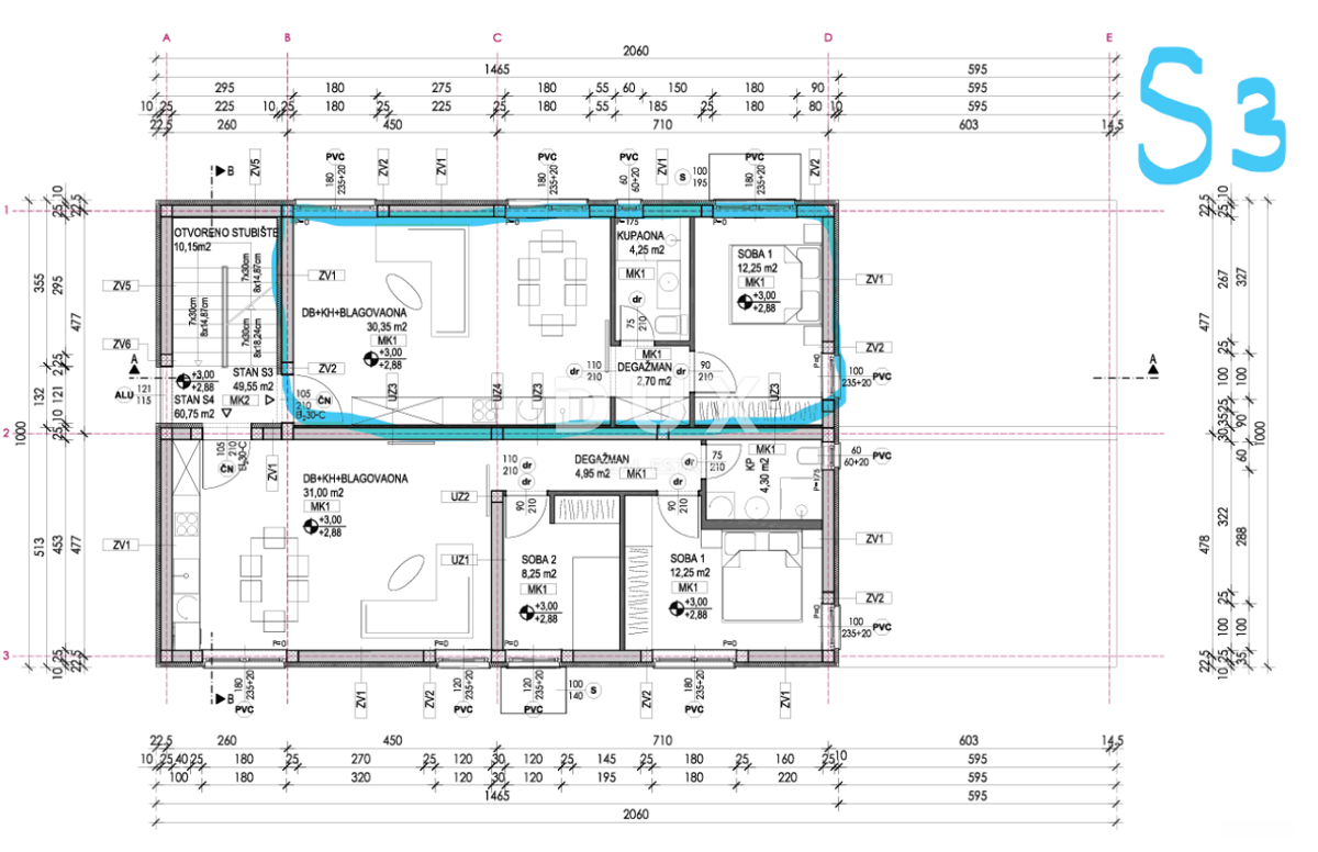 ZADAR, VRSI MULO - Novogradnja na iskani lokaciji! 1S+DB! S3