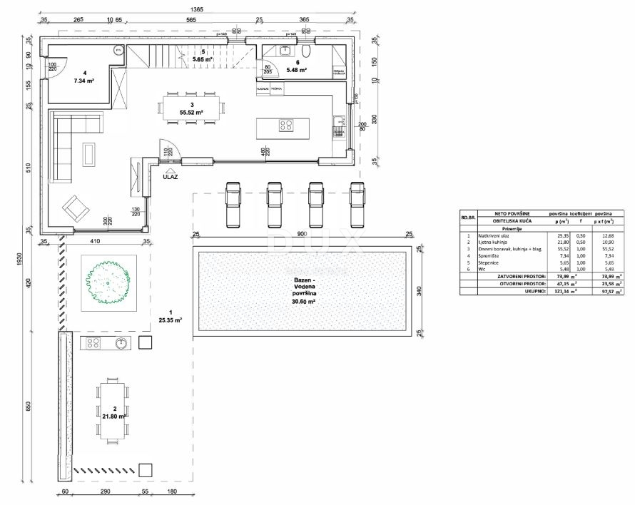 Hiša Žminj, 161,50m2