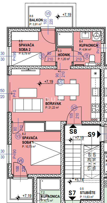 OTOK PAG, POVLJANA - PRILOŽNOST! Novozgrajeno stanovanje ob morju!