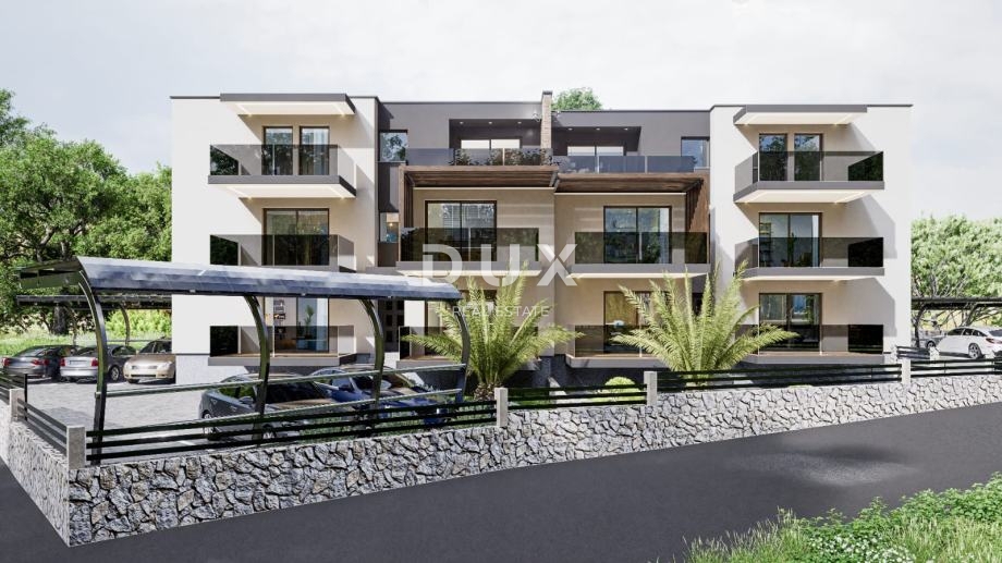 RIJEKA, PEHLIN, PODMURVICE - stanovanje 62,85 m2 v novogradnji s pogledom na morje, dnevna soba + 2 spalnici, pritličje - STANOVANJE 2D