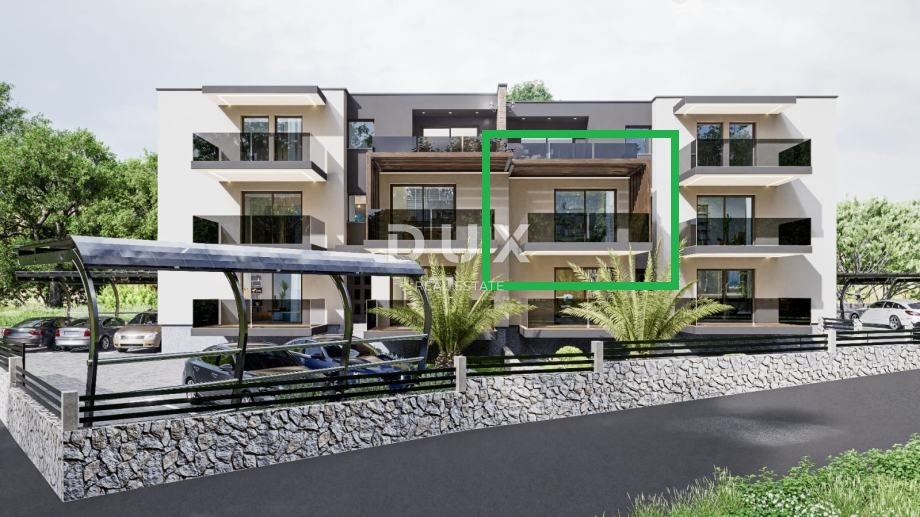 RIJEKA, PEHLIN, PODMURVICE - stanovanje 62,85 m2 v novogradnji s pogledom na morje, dnevna soba + 2 spalnici, pritličje - STANOVANJE 2D