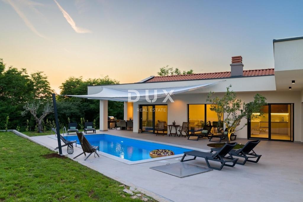 ISTRA, ROVINJ - Novozgrajena moderna enonadstropna hiša v mirnem okolju