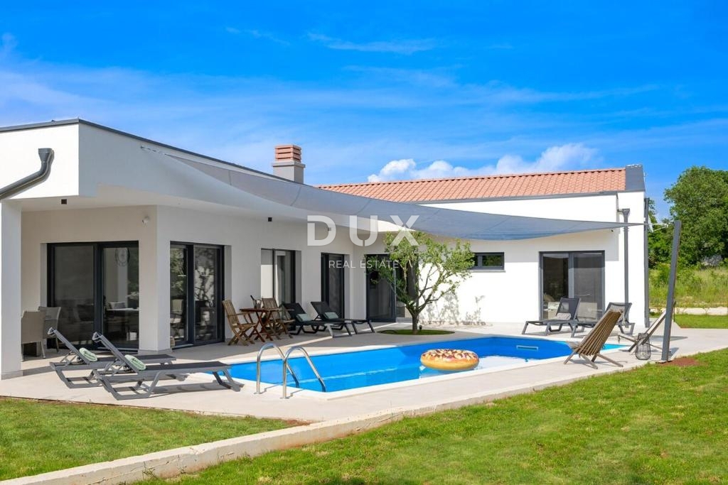 ISTRA, ROVINJ - Novozgrajena moderna enonadstropna hiša v mirnem okolju