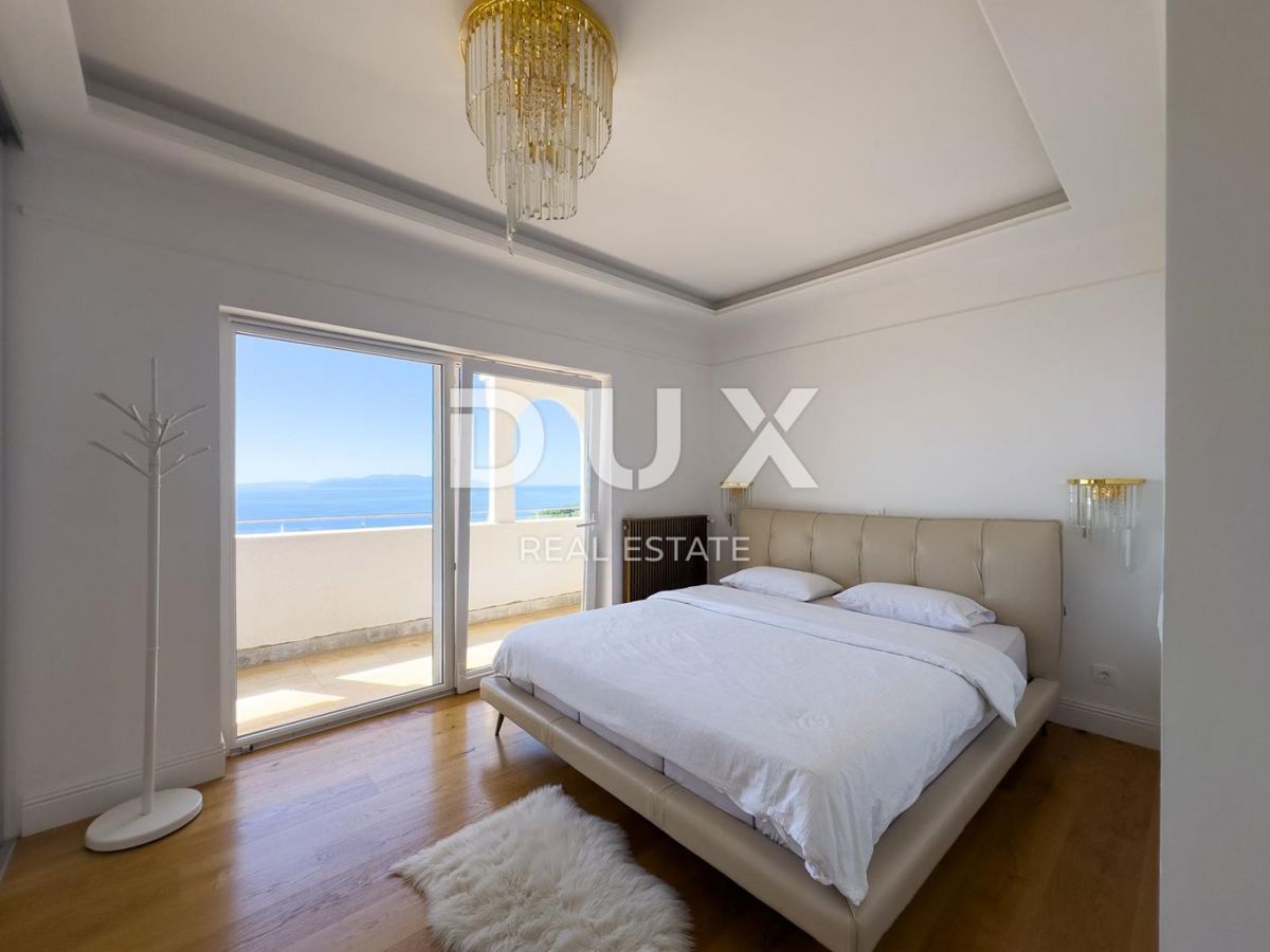 OPATIJA, POBRI - SAMO PRI NAS! Dizajnersko opremljeno stanovanje s panoramskim pogledom na morje