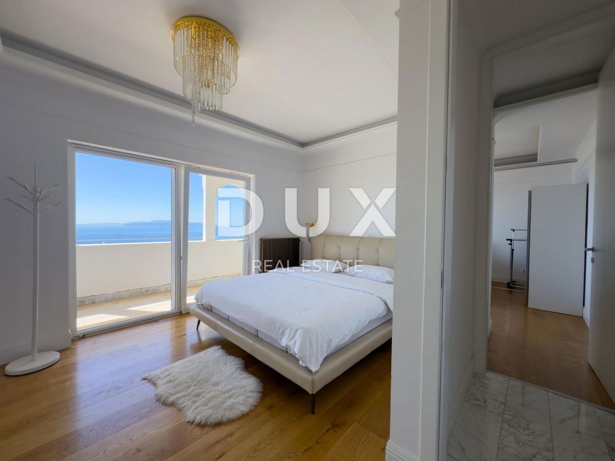 OPATIJA, POBRI - SAMO PRI NAS! Dizajnersko opremljeno stanovanje s panoramskim pogledom na morje