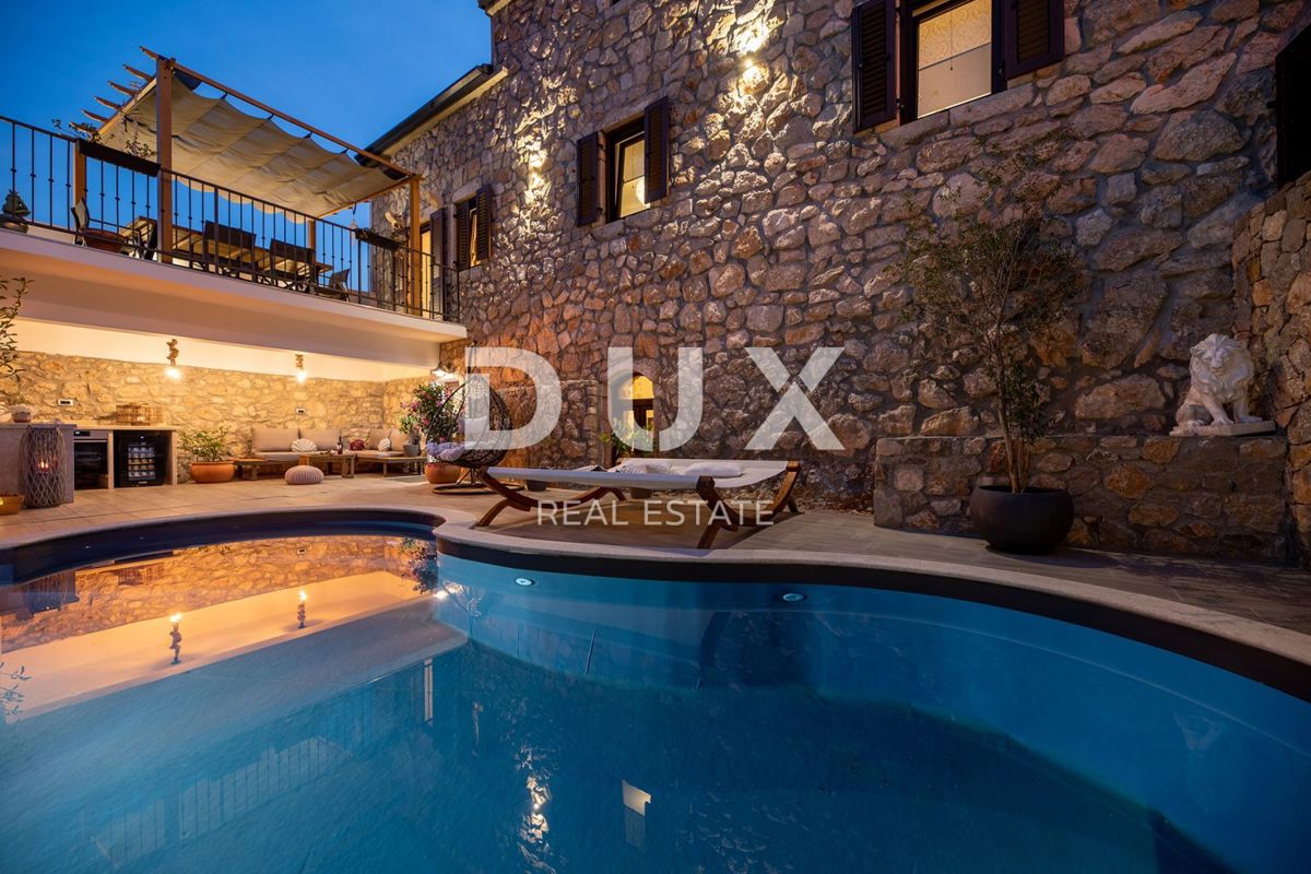 Otok Krk - Luksuzna kamnita vila z bazenom