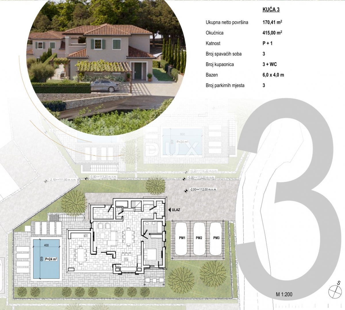 OTOK KRK, DOBRINJ - Samostojna, mediteranska vila z zasebnim bazenom