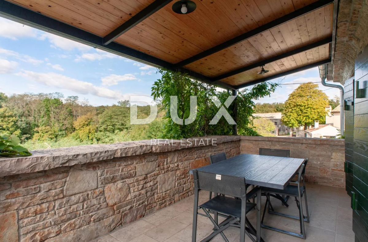 ISTRA, ŽMINJ (OKOLICA) - Impresivna istrska kamnita hiša z bazenom