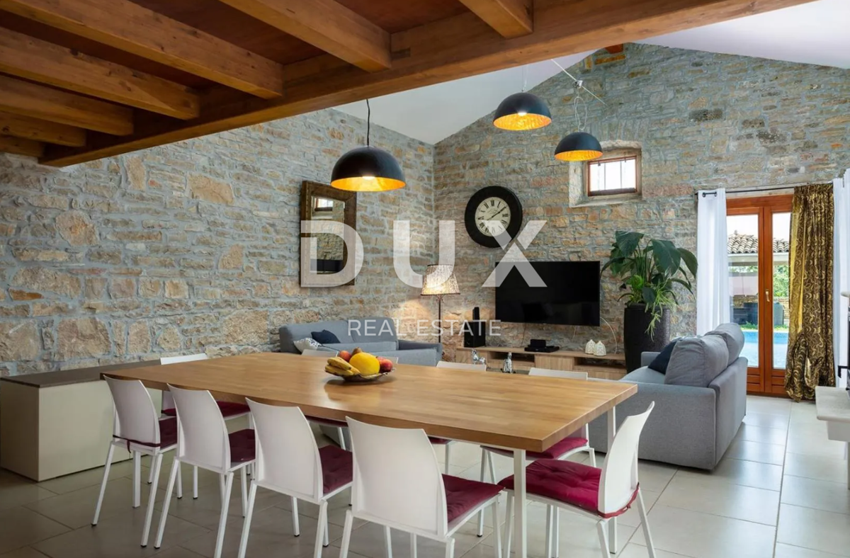 ISTRA, ŽMINJ (OKOLICA) - Impresivna istrska kamnita hiša z bazenom