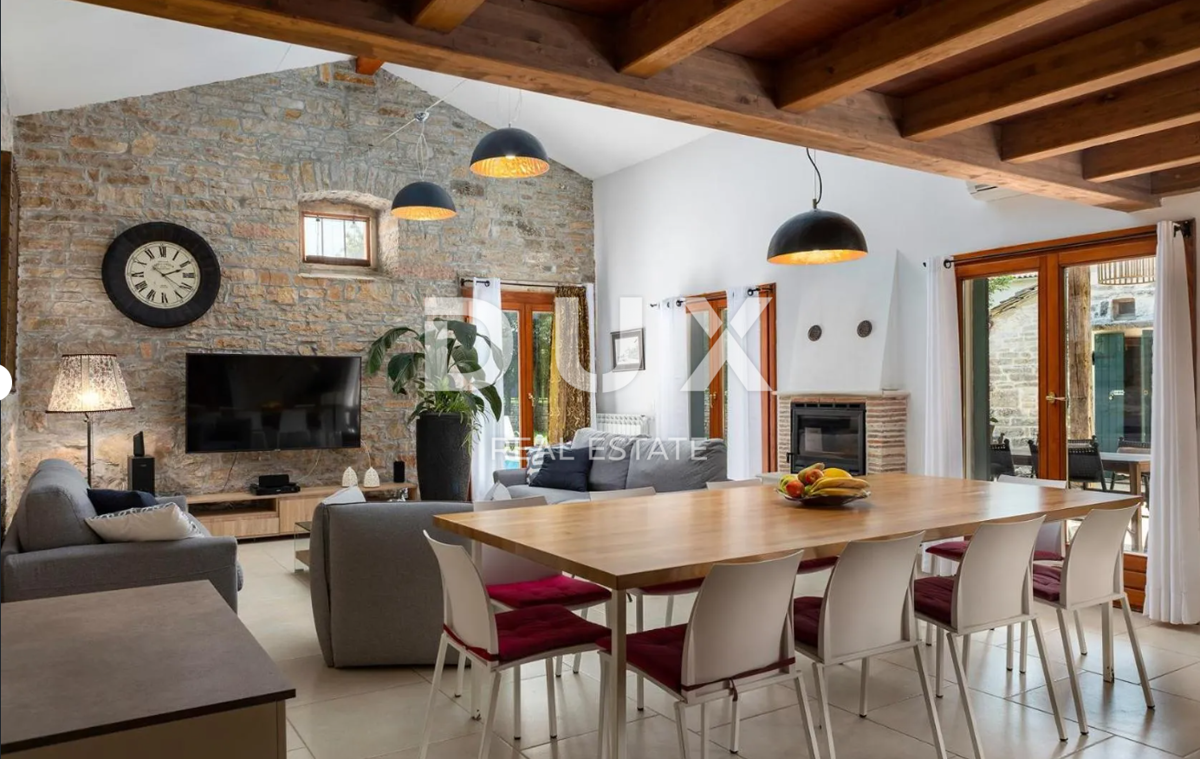 ISTRA, ŽMINJ (OKOLICA) - Impresivna istrska kamnita hiša z bazenom