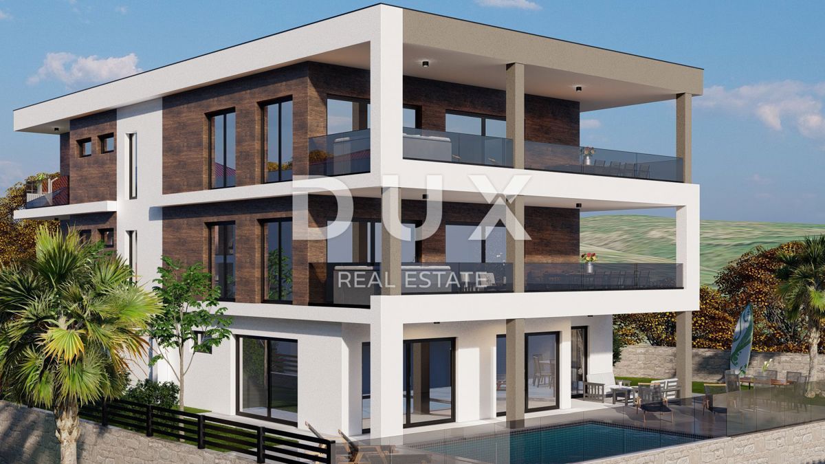 OTOK KRK, VRBNIK - Luksuzni apartma z bazenom