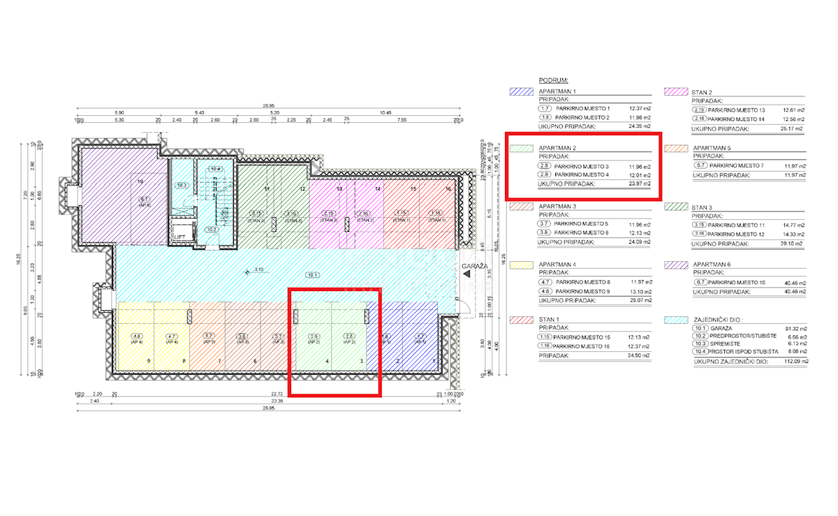 OPATIJA, CENTER - novozgrajeno stanovanje 80,10m2 s panoramskim pogledom na morje + okolica 68,06m2 - STANOVANJE 2