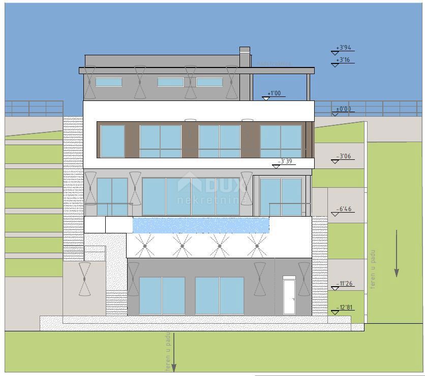 OPATIJA, IČIĆI - zemljišče za vilo z gradbenim dovoljenjem 300m2 v bližini plaže in Opatije