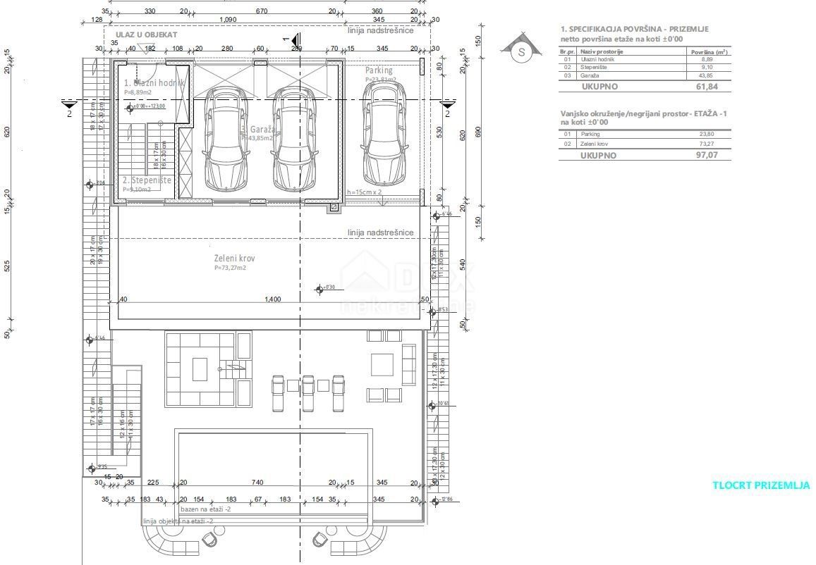 OPATIJA, IČIĆI - zemljišče za vilo z gradbenim dovoljenjem 300m2 v bližini plaže in Opatije