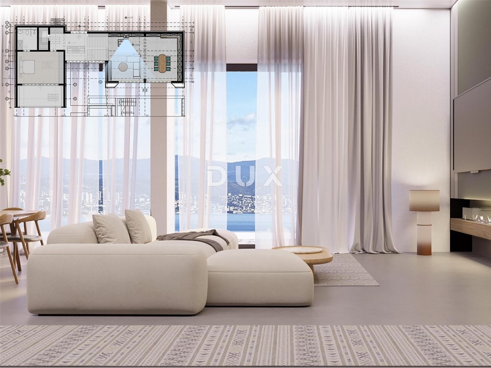 OPATIJA, CENTER - čudovita luksuzna vila nad centrom Opatije s panoramskim pogledom na morje in velikim vrtom 