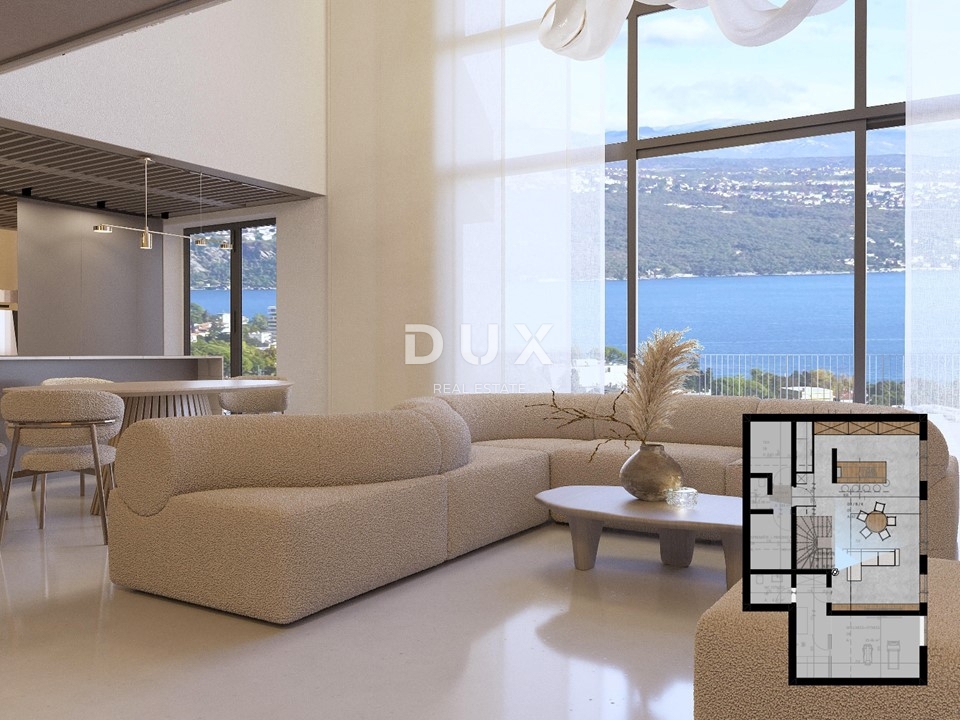 OPATIJA, CENTER - čudovita luksuzna vila nad centrom Opatije s panoramskim pogledom na morje in velikim vrtom 