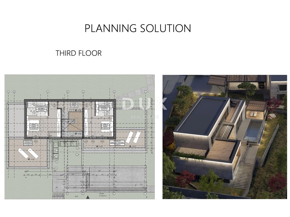 OPATIJA, CENTER - čudovita luksuzna vila nad centrom Opatije s panoramskim pogledom na morje in velikim vrtom 