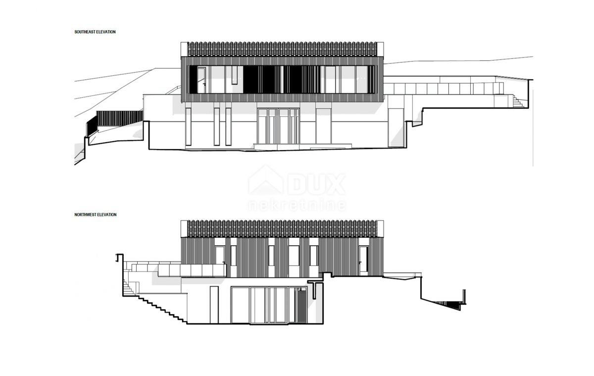 LABIN, SVETA MARINA - zazidljivo zemljišče 435m2 s staro hišo, s pogledom na morje in idejnim projektom