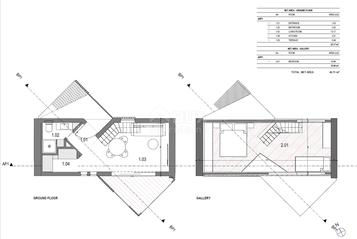 LABIN, SVETA MARINA - zazidljivo zemljišče 435m2 s staro hišo, s pogledom na morje in idejnim projektom