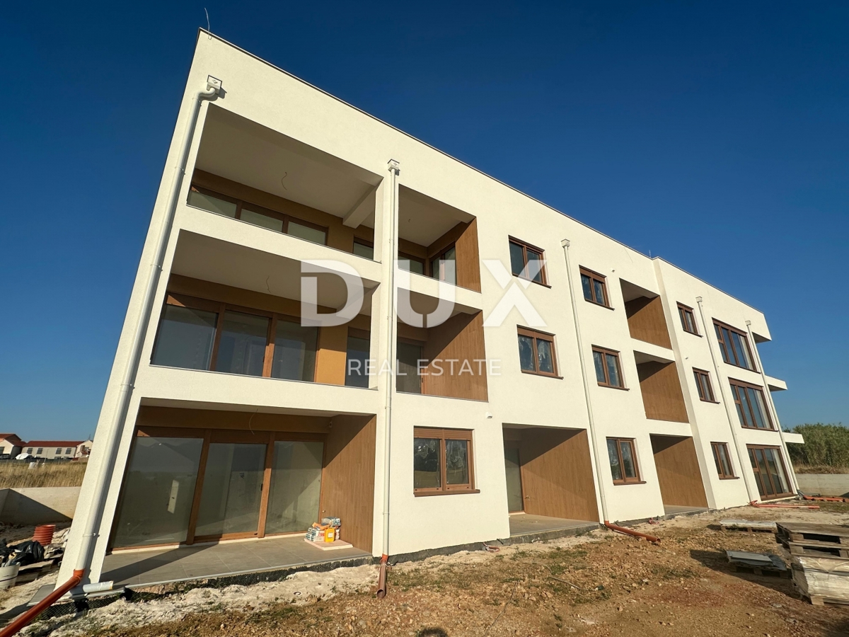 ZADAR, NIN - Stanovanje S3 v gradnji z vrtom in pogledom na morje