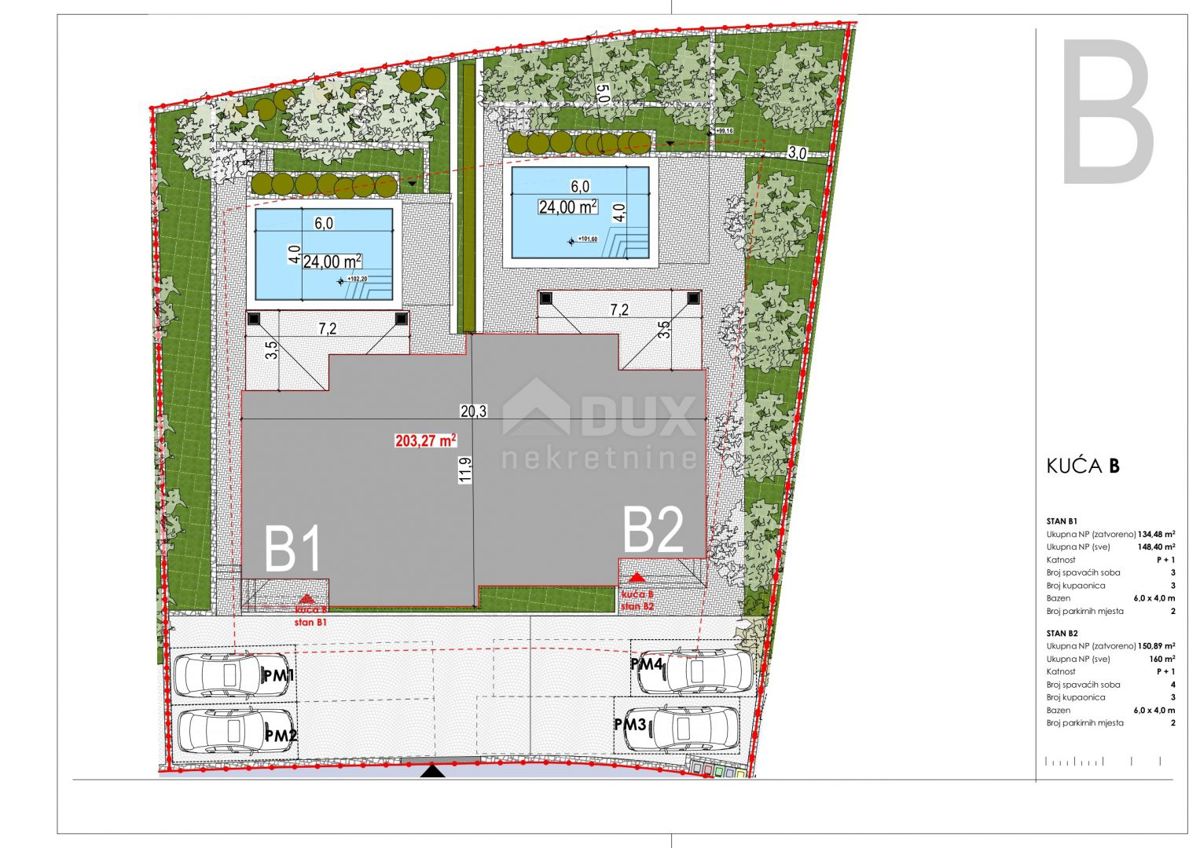 OTOK KRK, TRIBULJE - gradbeno zemljišče z projektom