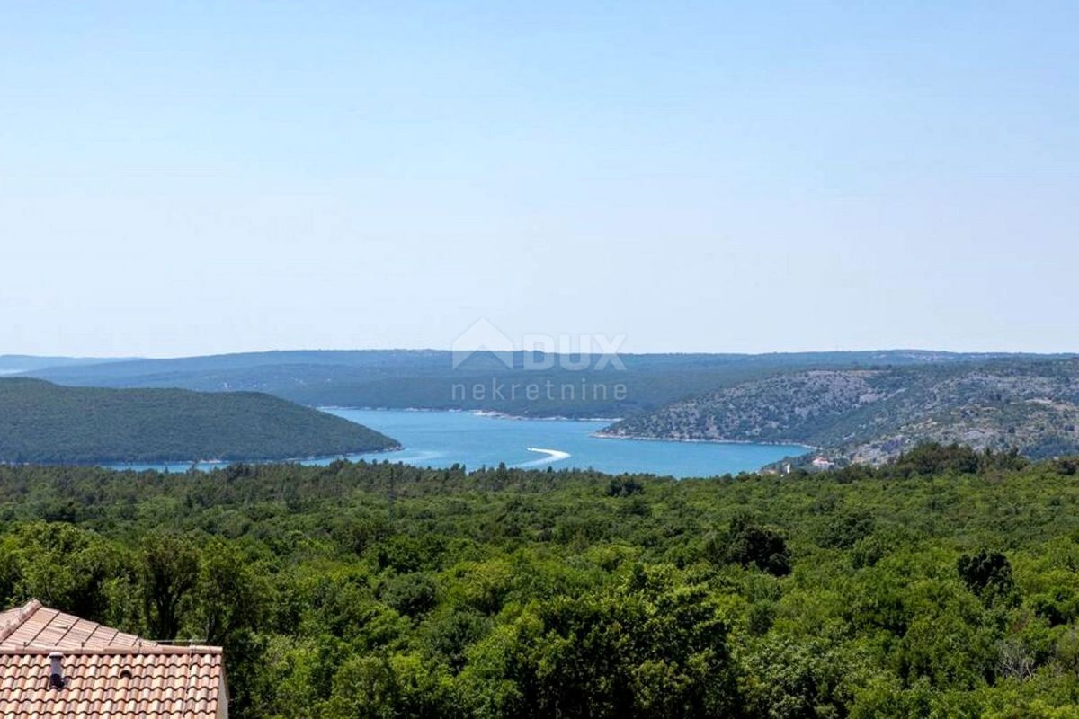 ISTRA, RABAC - Zemljišče z dovoljenjem in pogledom na morje