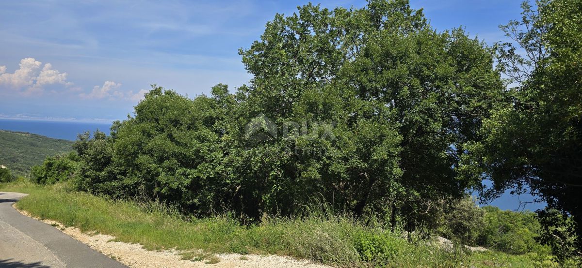 ISTRA, RABAC, OKOLICA - Gradbeno zemljišče s čudovitim pogledom na morje