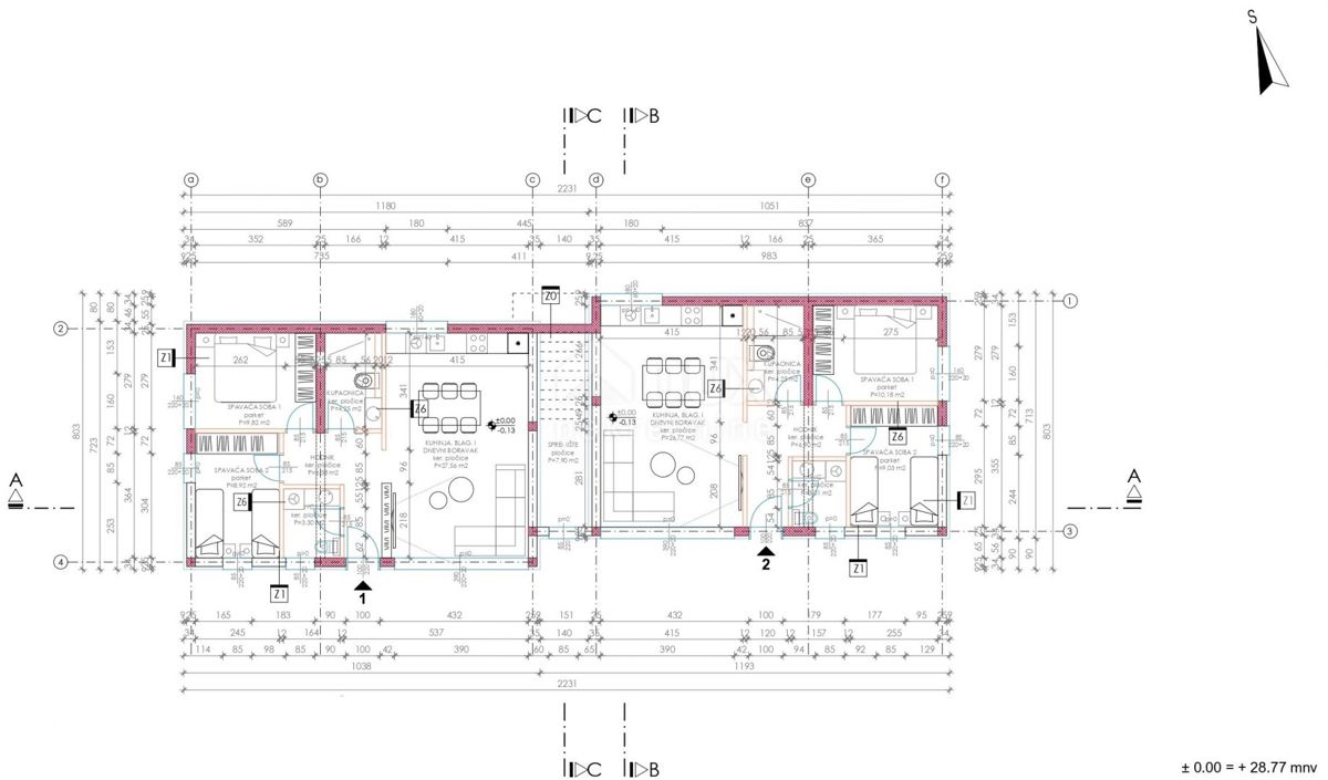 ZADAR, RTINA - Apartma z vrtom v gradnji blizu morja S2