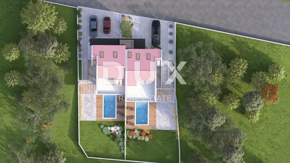 CRIKVENICA, DRAMALJ - Dvoetažno stanovanje z bazenom v novogradnji le 300 metrov od morja!