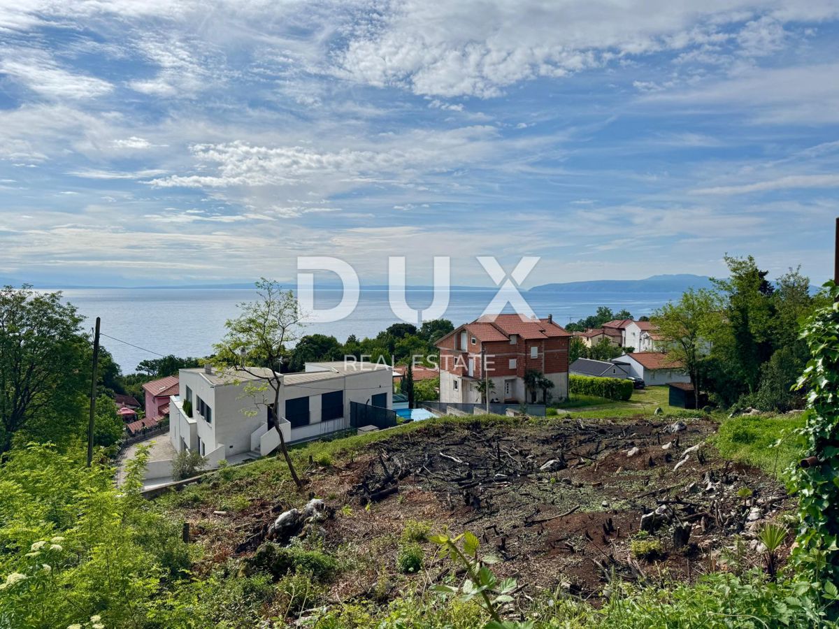 OPATIJA, LOVRAN - gradbeno zemljišče za 9 apartmajev s panoramskim pogledom na morje