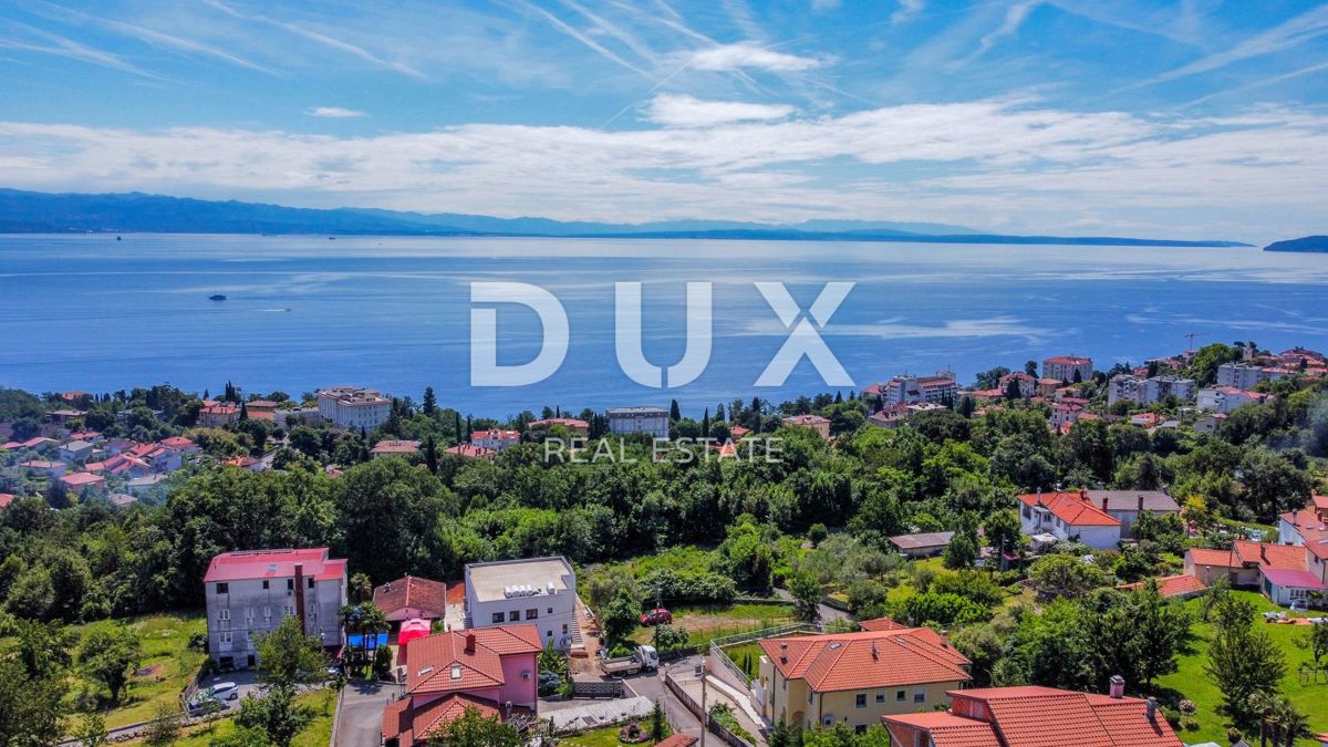 OPATIJA, LOVRAN - gradbeno zemljišče za 9 apartmajev s panoramskim pogledom na morje