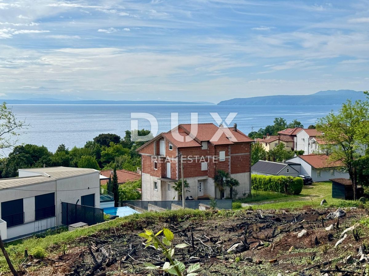 OPATIJA, LOVRAN - gradbeno zemljišče za 9 apartmajev s panoramskim pogledom na morje