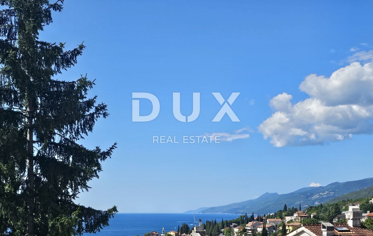 OPATIJA, VOLOSKO - stanovanje 108m2, dnevna soba + 3 spalnice, visoko pritličje, pogled na morje