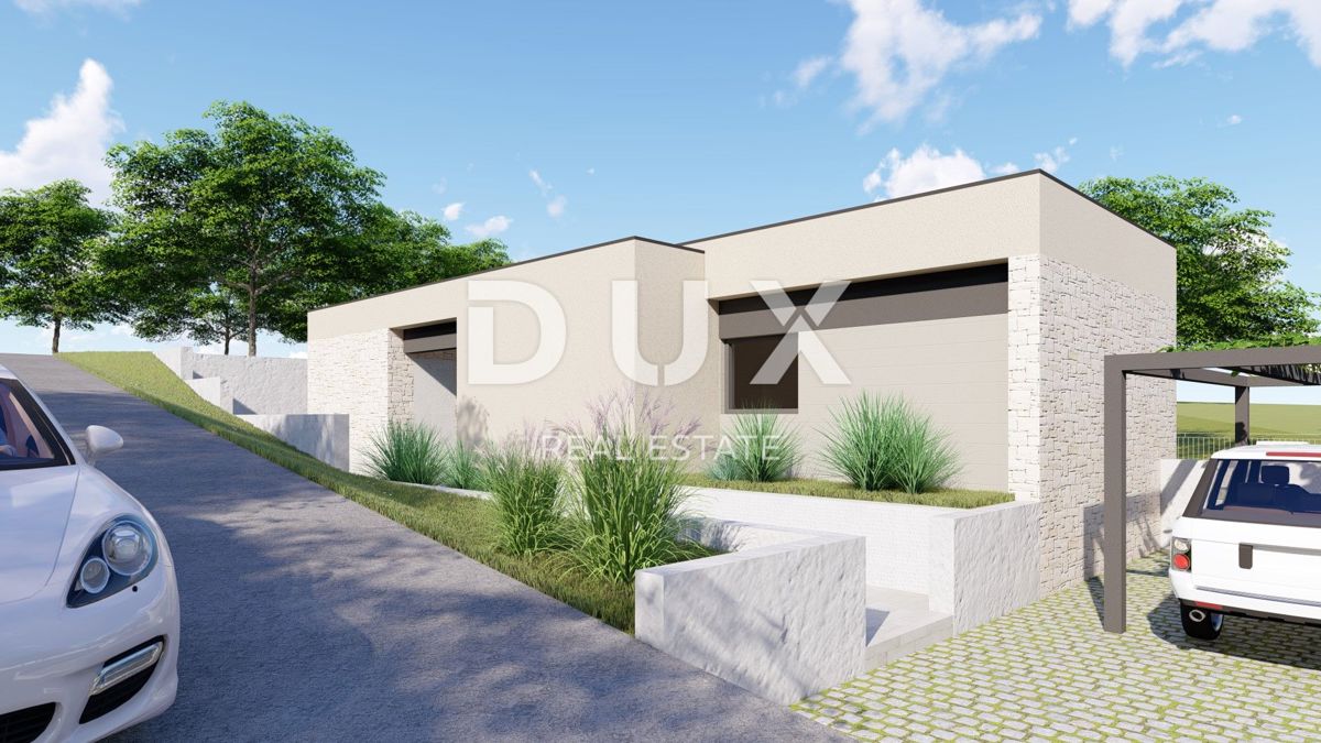 ISTRA, LABIN - Zemljišče z gradbenim dovoljenjem, zadnje v naselju