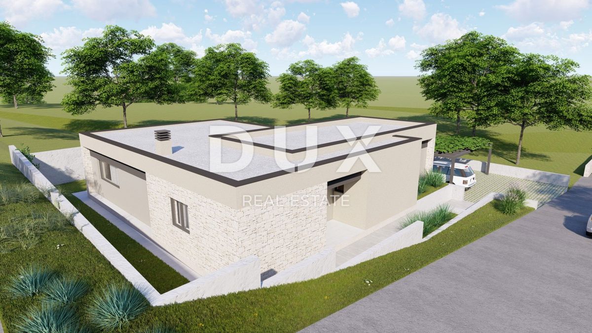 ISTRA, LABIN - Zemljišče z gradbenim dovoljenjem, zadnje v naselju
