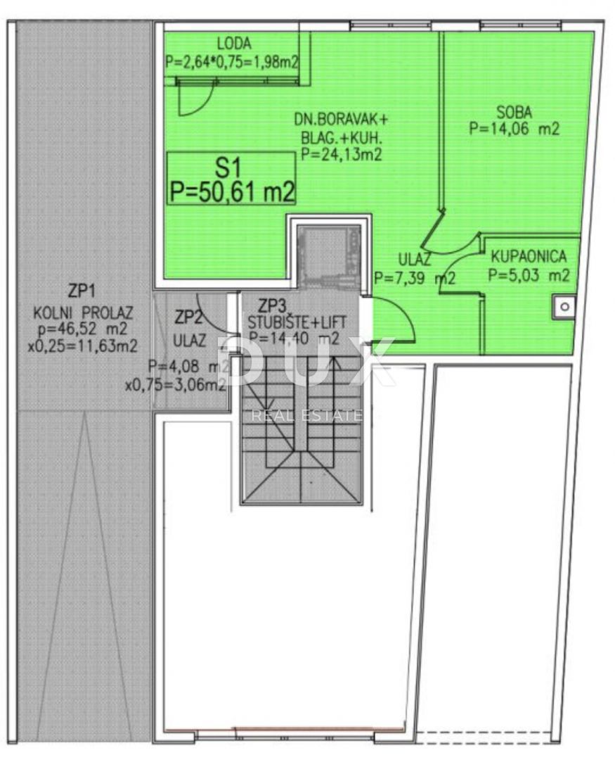 ZAGREB, MAKSIMIR - 51 m² + loggia, shramba, garaža in zunanje parkirno mesto!